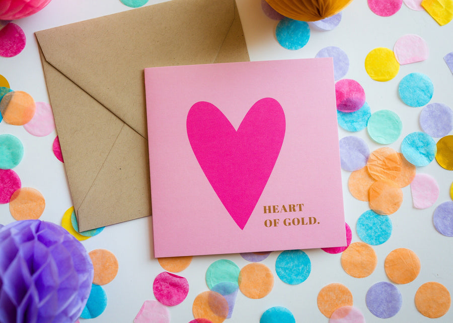 Heart of Gold Greeting Card