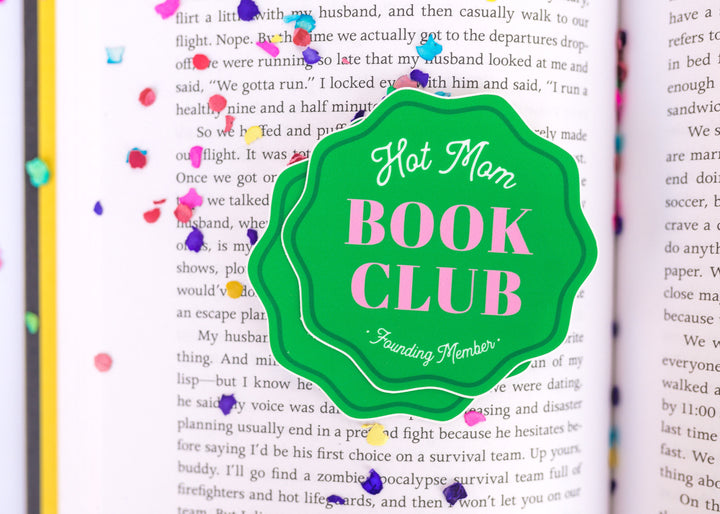 Hot Mom Book Club Sticker