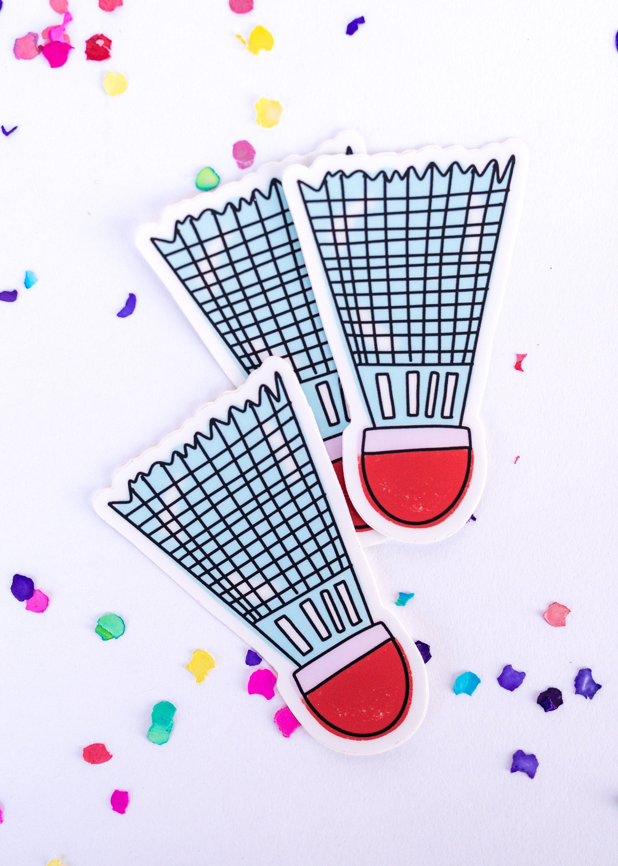 Badminton Vinyl Sticker