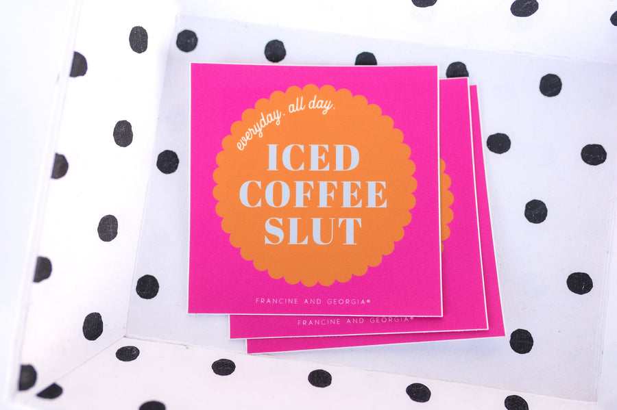 Ice Coffee Slut Sticker