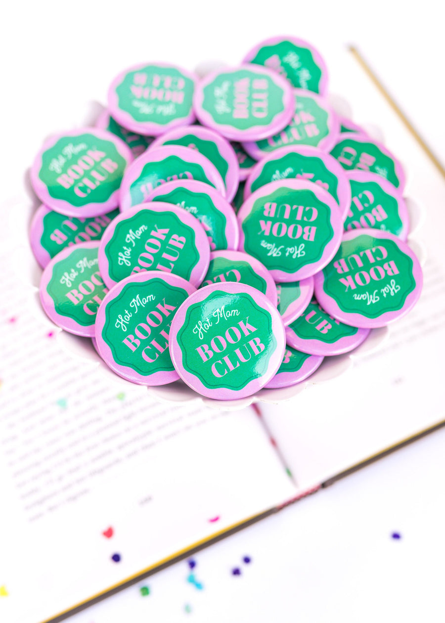 Hot Mom Book Club Button