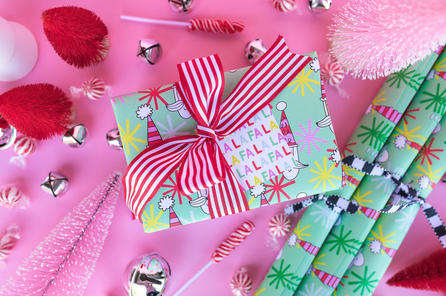 Green Santa Gift Wrap