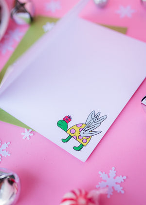 Turtle Dove Holiday Greeting Card