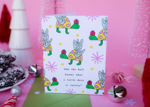 Turtle Dove Holiday Greeting Card