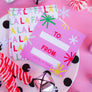 Falalala Pink Gift Tag Set