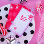 Red Santa Gift Tag Set