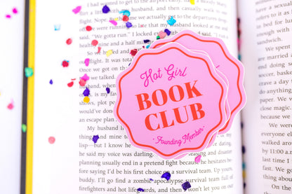 Hot Girl Book Club Vinyl Sticker
