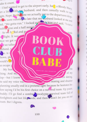 Book Club Babe Sticker