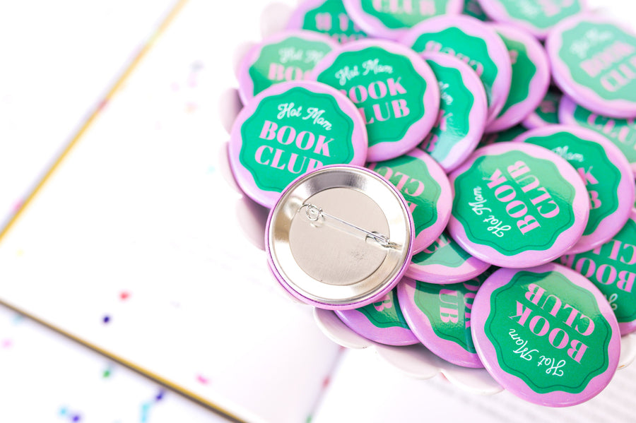 Hot Mom Book Club Button