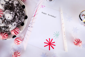 December Birthday Greeting Card