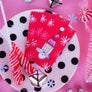Red Santa Gift Tag Set