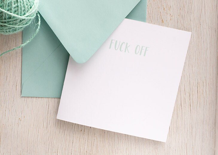 Fuck Off Cancer Greeting Card